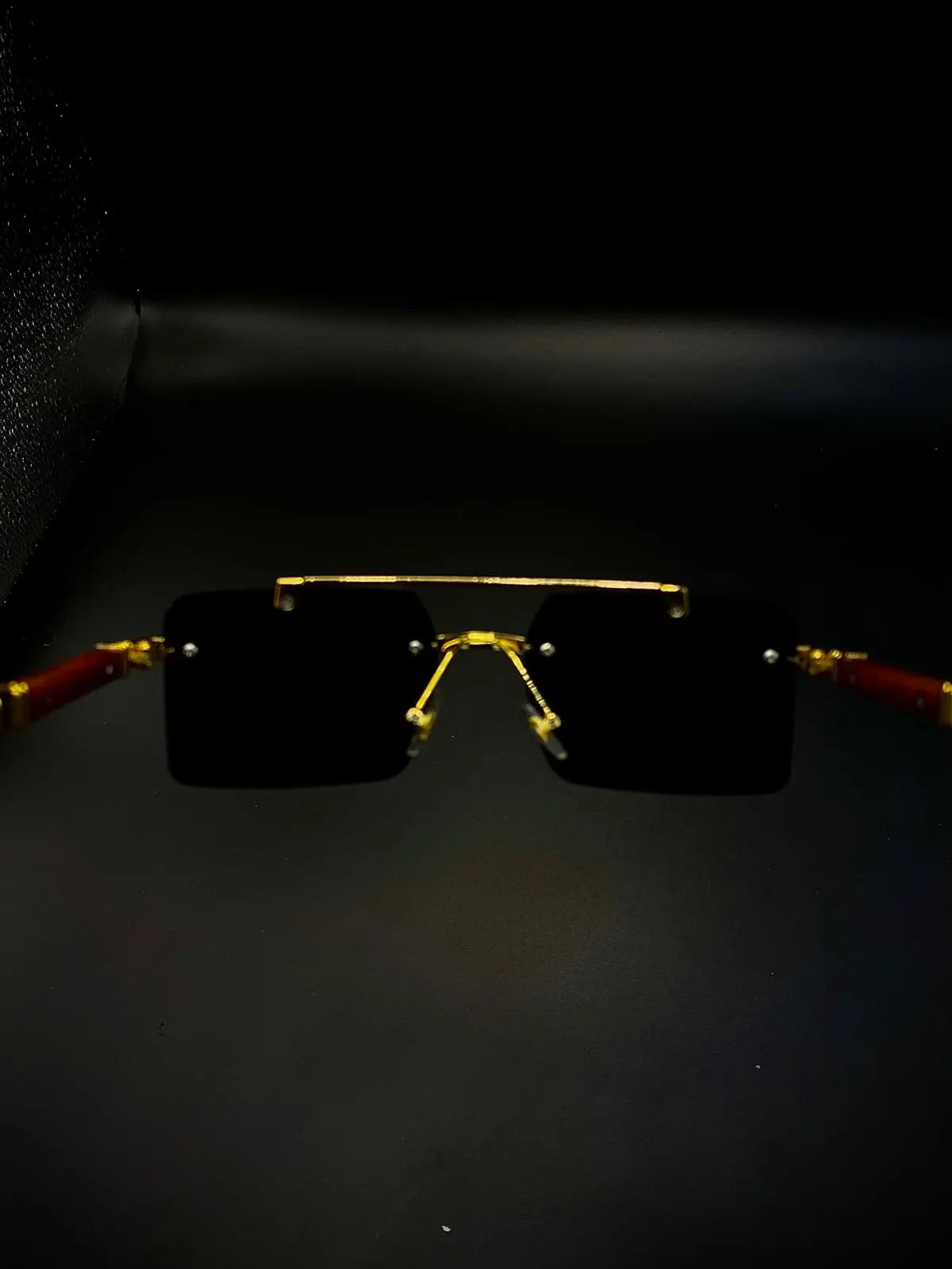 Wood & Golden Glasses